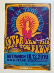 Peter and the Test Tube Babies Concert Poster A1 München Backstage 18.12.2019