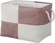 Home Supplies Sundries Sorting Basket Folding Linen Organizer Box Underwear Socks Toys Storage Basket(Pink)