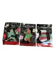 3 Ganz Christmas Cookie Cutters Star Stocking Gingerbread Man NWT