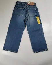 Levis Jeans Boys 8 Husky 28x20 569 Loose Straight Baggy Skater Pants Vintage 90s