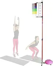 Jump Measurement Tester, Vertical Jump Tester 3.9-11.5 Feet Vertical Jump Tester with Stable Base, Basketball Volleyball Spike Coach Challenger, Physical Training Coordination（1pc）