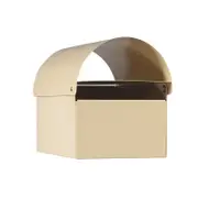 Sandleford Cream Dune Post Mounted Letterbox