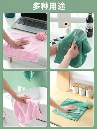 加厚卡通掛式擦手巾兒童擦手吸水廚房浴室家用可愛珊瑚絨手巾毛巾