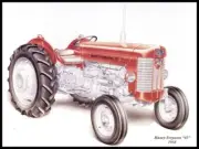1958 Massey-Ferguson Model 65 Tractor New Metal Sign: 9x12" Free Shipping