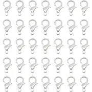 100pcs Silver Necklace Bracelet Keyring Swivel Parrot Lobster Clasp Hooks Clips Findings