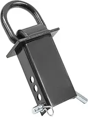 Qikam Stake Pocket D Ring for Trailer | Adjustable Trailer Stake Pocket Tie-Down | Solid Steel Tie Down Accessories for Winch Straps, Grappling Hooks, J-Hooks, S-Hooks, Ratchet Straps
