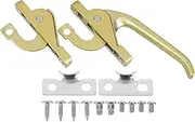 Mipcase 1Set Window Locks Easy Install Casement Lever Down Linkage for Enhanced Security Versatile Use for Various Window Color