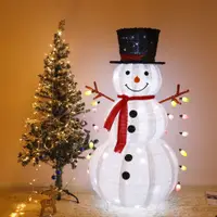 在飛比找蝦皮購物優惠-優選上新聖誕伸縮雪人120cm高120L燈31V低壓