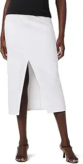 [Hudson] Women's Maternity Belly Band Midi Denim Skirt with Front Slit
