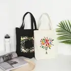 Sewing Needlepoint Canvas Tote Bag Flower Pattern Instructions Embroidery kit