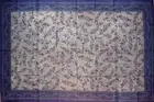 Cotton Olive Vine Tablecloth Rectangle Blue Grey Kitchen Dining Linen