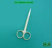 5 Iris Scissors 3.5" Curved Full Gold Surgical Instruments