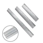 Dual Scale Ruler Ruler Measuring Tapes Dual Scale Silver Straight Ruler