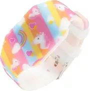 [WOFASHPURET] Unicorns LED Touch Display Watch Strap Fun Design for Boys Present for Birthdays Casual School Events Parties