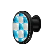 PowerThru Wireless Car Charger Wireless Car Charger MagSafe Compatible Balloon Checkers - Sky Blue