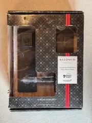 Baldwin Spyglass, Front Entry Handleset with Interior Lever, Featuring SmartKey