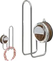 Headband Holder Wall - Suction Cup Hat Rack - Rubber Bands Holder, Hair Tie Storage, Hair Accessory Organizer for Bracelets, Watches, Headbands, Hair Ties