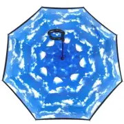Reverse Vented Sky Canopy Auto Open Stick Umbrella