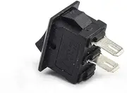 10 pcs KCD1 2 Pin 250V 3A SPST Black Boat Switch 21×15/15×10 Snap-in ON Off Rocker Position Switch,21mmx15mm