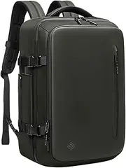 Vacuum Backpack Travel Expandable Travel Backpack Vacuum Compression Bag Waterproof Ideal for Laptop Travel Business College Camping 22-45L Army green