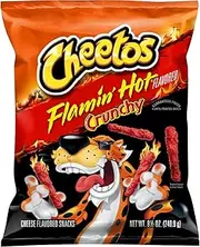 2 X CHEETOS Crunchy Flamin HOT Maxi King Size Bag 226.8G Each USA Made
