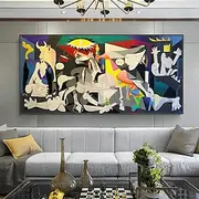 Mintura Handmade Pablo Picasso Guernica Reproduction Oil Paintings On Canvas Wall Art Decoration Modern Romd Decor Pictures For Home Decor Rolled Frameless Uns