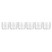 6pc Krosno Harmony 350ml Glass Tumbler Set - Clear