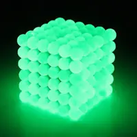 在飛比找蝦皮購物優惠-3mm216顆熒光綠益智魔方巴克球磁力球減壓創意玩具夜光DI