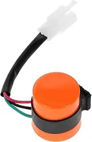 TOPPERFUN Led Flasher Relay 3 Pins 12v Turn Signal for Motorcycles ATV Orange Indicator Light Beeper Easy Install