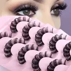Fluffy Russian Strip Lashes Fake Eyelashes Faux Mink Lashes False Eyelashes