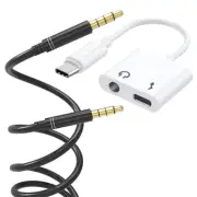 2 in 1 Type C USB-C to 3.5mm Adapter Cable Headphone Cable fit Google Pixel 3 XL