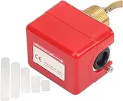 Joyzan Pump Flow Sensor, Brass Ball Switch Counter Valve Thread Water Sensor Motorized Control Flowmeter Booster Solenoid Boosting Welled Automatic for Air Conditioner Shower Low Pressure Solar