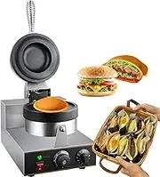 Ice Cream Burger Maker, Commercial Ice Cream Filling Waffle Maker, UFO Burger Maker with Non Coated, Hamburger Waffle Maker Sandwich Press