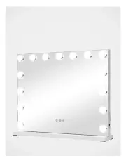 [Cooper & Co] LED Medium Rectangle Vanity Mirror 58cm in Silver
