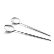 2pc Stanley Rogers Stainless Steel Piper Salad Food Server Utensil Set Satin
