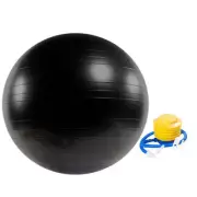 VERPEAK Yoga Ball Home Exercise Gym Pilates Fitness Swiss Ball 65cm (Black)