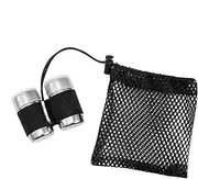 Camping Condiment Bottle - Camping Condiment Bottle, 2 Small Pepper Shakers with Lid | Stainless Steel Travel Salt Container with Storage Bag for Outdoor Cooking 0.98x1.93x1.02