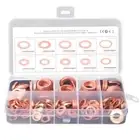 2X(200Pcs O Copper Metric Washers Assortment Kit Flat Sealing Washer 93211