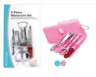 5 Pcs Manicure Set Nail File Tweezers Nail Clippers Scissors Cuticle RemoverPC12