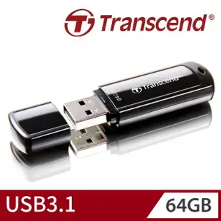 【Transcend 創見】JetFlash700 USB3.1 64GB 隨身碟-經典黑(TS64GJF700)