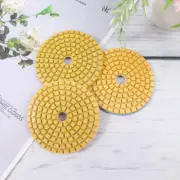3 Pcs Marble Terrazzo Polishing Plate Pad Wet Use Concrete Sander