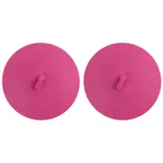 2PK Dexas 20cm Suction Lid Food Storage Cover Round Medium - Pink