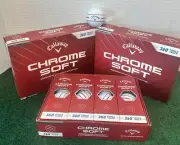 Callaway Chrome Soft 360 Triple Track White Golf Balls 3 Dozen (36 Total)