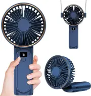 Handheld Fan, Portable Fan, 4000Mah Rechargeable Personal Fan, 180° Foldable Min