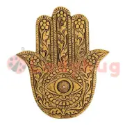 HAMSA HAND ALUMINIUM BURNER 12.5CM GOLD