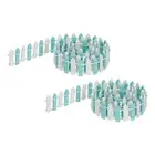 2pcs 35 Inch Miniature Garden Fence Mini Ornament Wood Picket Fence Blue White