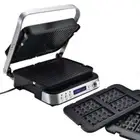NNEDSZ EUROCHEF Smart Multi Contact Grill Sandwich Press Panini Waffle Maker Gri