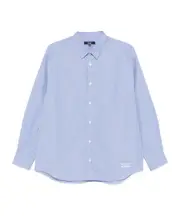 striped shirt L,M sky-blue