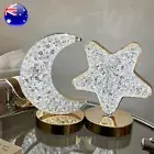LED Table Lamp Diamond Acrylic Bedside Crystal Night Light Touch Rechargeable AU