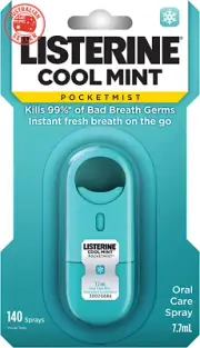 Pocketmist Oral Care Spray Cool Mint 7.7Ml | Kills 99% of Germs That Cause Bad B